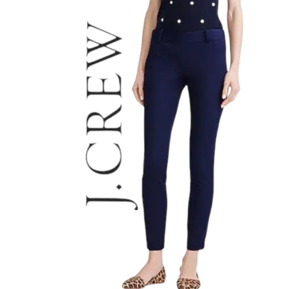 BNWT J.Crew Stretch Winnie Pant- Navy Size 16